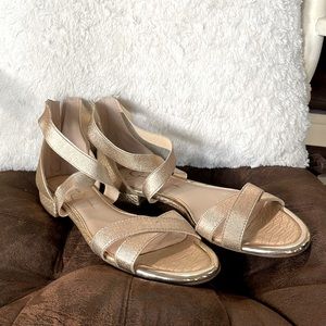 Gold/Metallic Sandals
